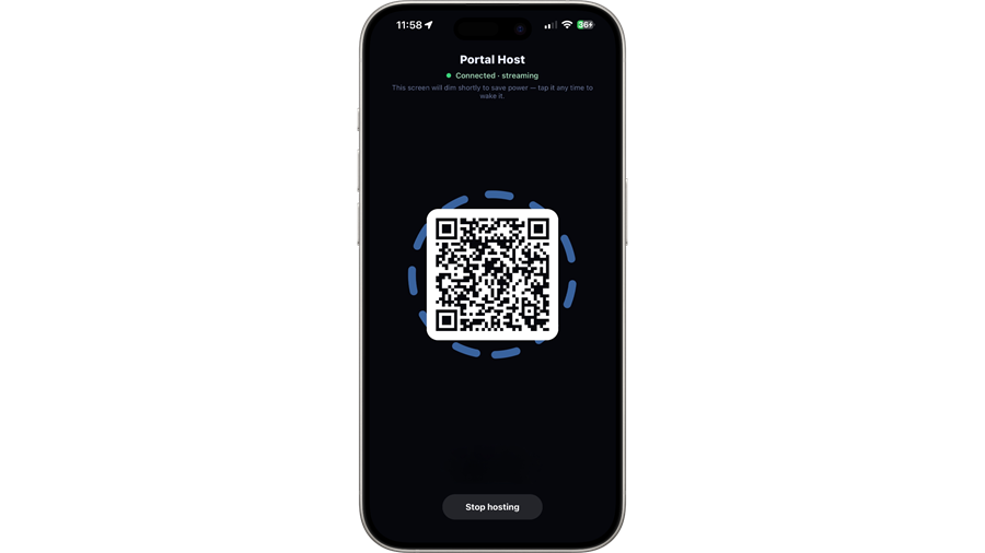 Falcon on iPhone, sharing its library